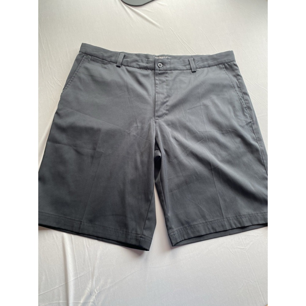 Nike Golf Shorts Mens 38 Black Dri-FIT Flat Front Tour Performance 639798-010